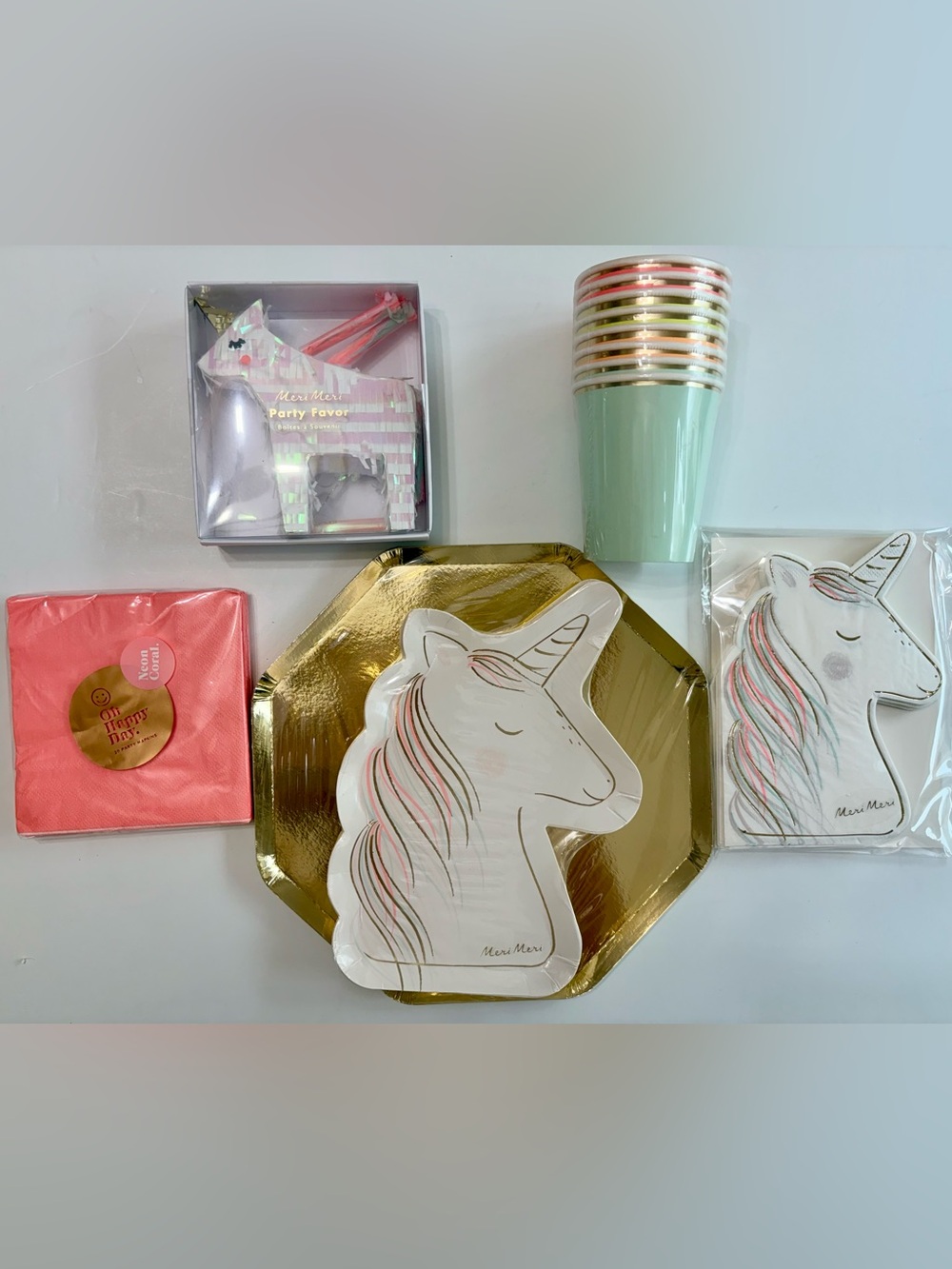 Meri Meri Unicorn Party Tableware Set